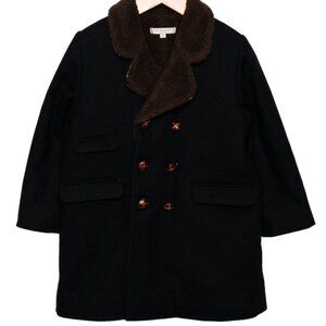 Caramel Baby & Child wool coat with faux fur NWOT size  8